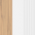 Дуб Вотан/Белый/пленка ПВХ белый глянец снег 